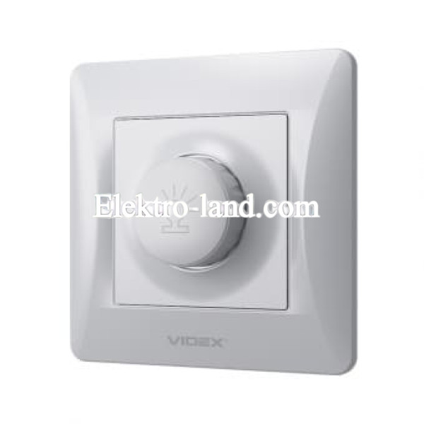 Диммер (регулятор яркости) 600w серебрянный шелк Videx Binera 
